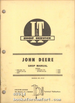 Immagine del venditore per John Deere Shop Manual No JD-53 venduto da booksforcomfort