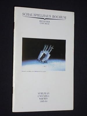 Schauspielhaus Bochum, Bochumer Ensemble. Spielplan, Ensemble, Mieten 1983/84