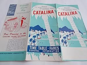 Seller image for Enjoy The World-Famous Sights of Beautiful Catalina [Island, California]: Time Table, Fares, General Information (1950) (Visitor Tourist Sightseeing Guide Brochure) for sale by Bloomsbury Books
