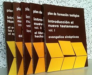 Imagen del vendedor de Plan de formacin Teolgica. Introduccin al Nuevo Testamento. Obra completa en 5 volumenes.1.-.Evangelios sinpticos.2.-El libro de los hechos de los apstoles.3.-Los escritos paulinos.4.- Carta a los hebreos.5.- El libro de Juan, las cartas catlicas, el apocalipsis. a la venta por Librera Torres-Espinosa