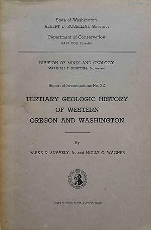 Seller image for Tertiary Geologic History of Western Oregon and Washington for sale by Shoestring Collectibooks