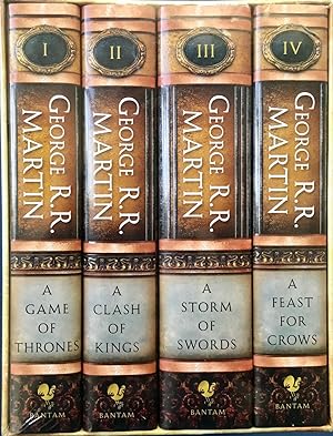 Bild des Verkufers fr George R. R. Martin A SONG of ICE and FIRE Volumes 1-4 (GAME of THRONES Four Book Hardcover Limited Edition Set in Slipcase) zum Verkauf von OUTSIDER ENTERPRISES