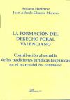 Bild des Verkufers fr La formacin del derecho foral valenciano: Contribucin al estudio de las tradiciones jurdicas hispnicas en el marco del ius commune zum Verkauf von AG Library