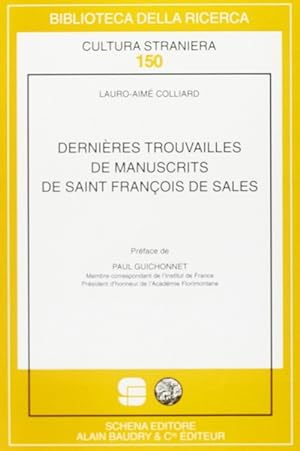 Imagen del vendedor de Dernires trouvailles de manuscrits de saint Franois de Sales a la venta por Libro Co. Italia Srl