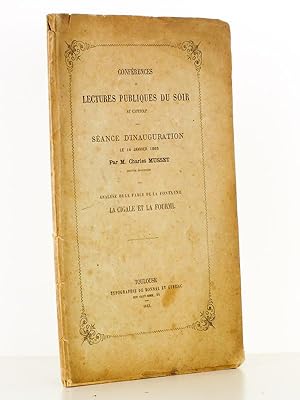Conférences et lectures publiques du soir au Capitole - Séance d'inauguration le 14 janvier 1865 ...