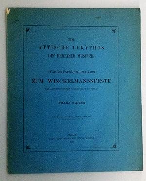 Bild des Verkufers fr Eine attische Lekythos des Berliner Museums. Fnfundfnzigstes Programm zum Winckelmannsfeste der archologischen Gesellschaft zu Berlin. zum Verkauf von Antiquariat Seibold