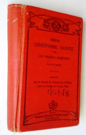 Seller image for Prcis d'histoire sainte 6e et 7e anne for sale by Claudine Bouvier