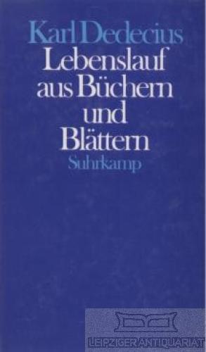 Seller image for Lebenslauf aus Bchern und Blttern for sale by Leipziger Antiquariat