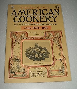 American Cookery Magazine Aug-Sept 1934 // The Photos in this listing are of the book that is off...
