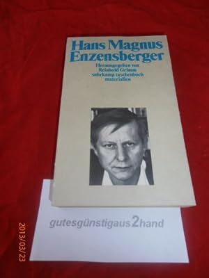Bild des Verkufers fr Hans Magnus Enzensberger. hrsg. von Reinhold Grimm zum Verkauf von Antiquariat Harry Nimmergut