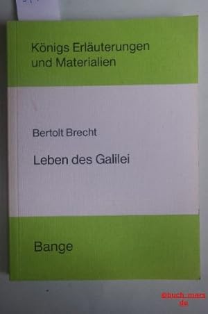 Bild des Verkufers fr Erluterungen zu Bertolt Brecht, Leben des Galilei. zum Verkauf von Antiquariat Harry Nimmergut