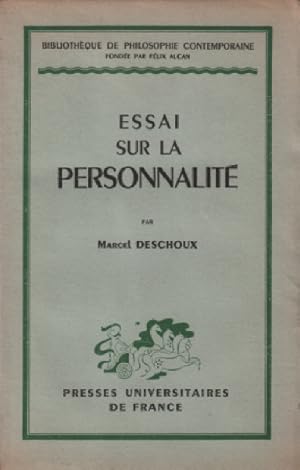 Image du vendeur pour Essai sur la perosnnalite mis en vente par librairie philippe arnaiz