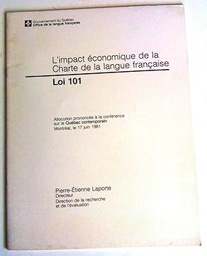 L'Impact économique de la Charte de la langue française (Loi 101)