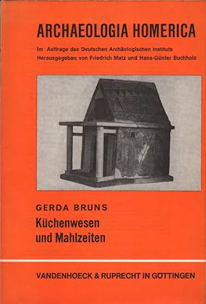 Immagine del venditore per Kchenwesen und Mahlzeiten. [= Archaeologia Homerica, Bd. II, Kapitel Q] Archaeologia Homerica, Die Denkmler und das frhgriechische Epos. Im Auftr. d. Dt. Archa olog. Inst. hrsg. von Friedrich Matz u. Hans-Gnter Buchholz. venduto da Roland Antiquariat UG haftungsbeschrnkt