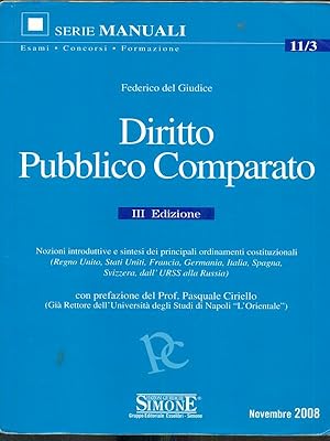 Bild des Verkufers fr Diritto pubblico comparato zum Verkauf von Librodifaccia