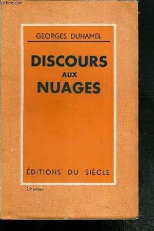 Seller image for DISCOURS AUX NUAGES for sale by Le-Livre