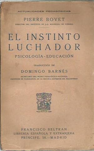 EL INSTINTO LUCHADOR Psicología - Educación