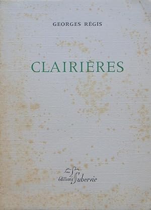 Imagen del vendedor de Clairires a la venta por Bouquinerie L'Ivre Livre