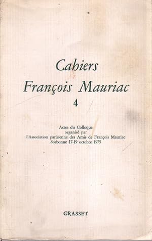Cahiers françois mauriac n° 4