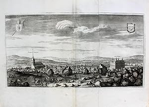 Seller image for "Westras" originaler Kupferstich von zwei Platten ca.22x41cm (Darstellung/image size) von Holmia nach Jan van Aveelen (1650 in Leiden - 1727 in Stockholm) auf B�tten/hand-made paper (35x46cm) for sale by Kunsthandel & Antiquariat Magister Ru�