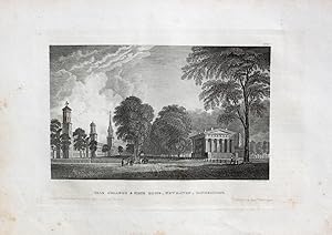 "Yale College & State House, Newhaven, Connecticut" originaler Stahlstich ca.9,5x15,5cm (Darstell...