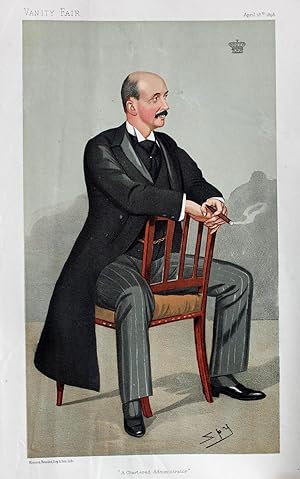 "A Chartered Administrator" originale Farblithographie ca.32x19cm von Leslie Ward alias Spy (1851...