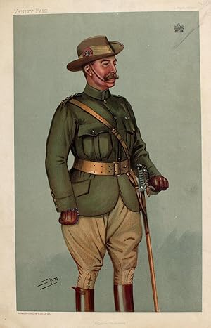 "Imperial Yeomanry" originale Farblithographie ca.34x20cm von Leslie Ward alias Spy (1851 - 1922)...