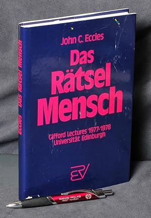 Bild des Verkufers fr Das Rtsel Mensch - Gifford Lectures 1977-1978 - Universitt Edinburgh zum Verkauf von Antiquariat Hoffmann