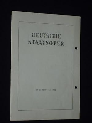 Bild des Verkufers fr Programmzettel Deutsche Staatsoper Berlin 1951/52. RIGOLETTO von Piave, Verdi (Musik). Musikal. Ltg.: Hans Lwlein, Insz.: Wolf Vlker. Mit Walter Geiler, Karl Kamann, Liselotte Losch, Otto Hopf, Gertraud Prenzlow, Adelheid Mller-He, Walter Gromann, Walter Stoll, Hilbert Kahl, Kay Willumsen, Gisela Kubenz, Gnter Gtzlaff, Ursula Strantzke zum Verkauf von Fast alles Theater! Antiquariat fr die darstellenden Knste