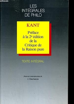 Seller image for PREFACE A LA 2e EDITION DE LA RAISON PUDE for sale by Le-Livre