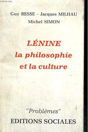 Image du vendeur pour LENINE - la philosophie et la culture mis en vente par Le-Livre