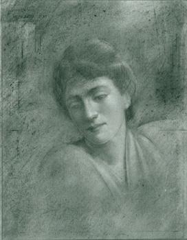 Seller image for Photograph of Emerson Adams drawing of woman's face with downcast eyes [1982], Graphite on paper. for sale by Wittenborn Art Books