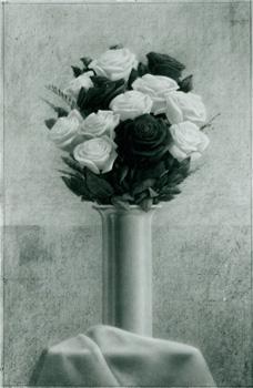Immagine del venditore per Photograph of Emerson Adams drawing of light & dark roses in straight vase, [1988, Graphite on paper]. venduto da Wittenborn Art Books