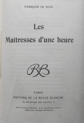 LES MAÎTRESSES D'UNE HEURE.