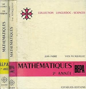 Image du vendeur pour MATHEMATIQUES, CLASSE DE BEPA, 1re & 2e ANNEES mis en vente par Le-Livre