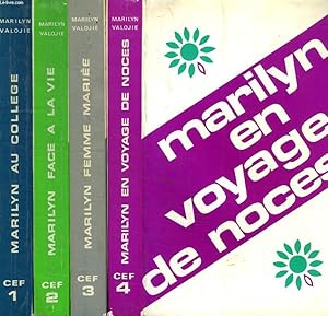 Imagen del vendedor de MARILYN AU COLLEGE / MARILYN FACE A LA VIE / MARILYN FEMME MARIEE / MARILYN EN VOYAGE DE NOCES (4 TOMES) a la venta por Le-Livre