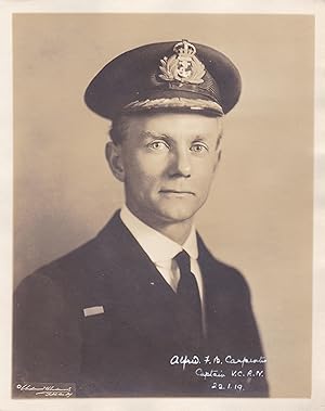 Seller image for AN ORIGINAL UNDERWOOD & UNDERWOOD PHOTOGRAPH SIGNED BY CAPTAIN ALFRED F.B. CARPENTER, WHO WAS AWARDED THE VICTORIA CROSS FOR HIS ACTIONS IN THE RAID ON ZEEBRUGGE for sale by Blue Mountain Books & Manuscripts, Ltd.