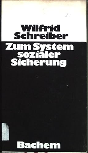 Imagen del vendedor de Zum System Sozialer Sicherung; a la venta por books4less (Versandantiquariat Petra Gros GmbH & Co. KG)