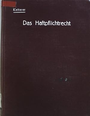 Immagine del venditore per Das Haftpflichtrecht: Sammlung reichs- und landesgesetzlicher Haftpflichbestimmungen. venduto da books4less (Versandantiquariat Petra Gros GmbH & Co. KG)
