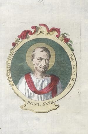 S. Eusebio Greco. Sedè An. VI (?) M. 1, G. 3. (Eusebio, forse nato a Cassano all'Ionio, fu papa p...