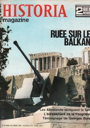 2ème guerre mondiale / historia magazine n° 18 ruée sur les balkans