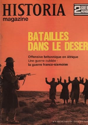 2ème guerre mondiale / historia magazine n° 15 batailles dans le désert