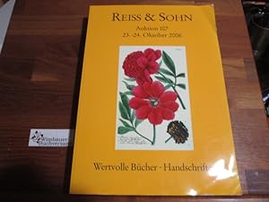 Reiss & Sohn Auktion 107. 23.-24. Oktober 2006 Wertvolle Bücher Handschriften