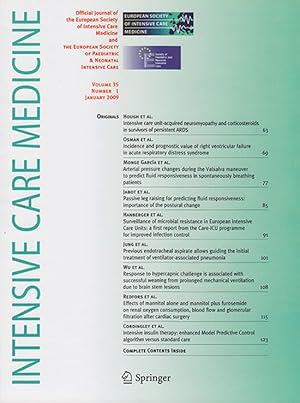 Intensive Care Medicine (Volume 35, No. 1, January 2009)