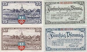 2 Gutscheine über 25 und 50 Pfennig.