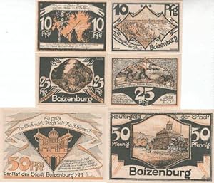 Bild des Verkufers fr 3 farbige Scheine ber 10, 25 und 50 Pf. zum Verkauf von Antiquariat Heinz Tessin