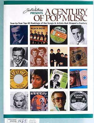 Bild des Verkufers fr A century of pop music. Joel Whitburn presents. year-by-year top 40 rankings of the songs & artists that shaped a century. compiled from America`s popular music charts, surveys, and record listings 1900 - 1939, and Billboard`s pop singles charts, 1940 - 1999 zum Verkauf von Baues Verlag Rainer Baues 