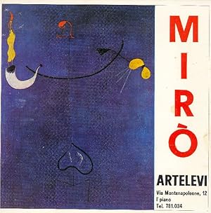 J. Mirò. Opere scelte dal 1924 al 1960