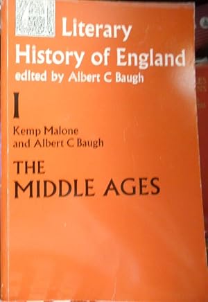 Bild des Verkufers fr A LITERARY HISTORY OF ENGLAND edited by Albert C. Baugh I The Middle Ages zum Verkauf von Libros Dickens