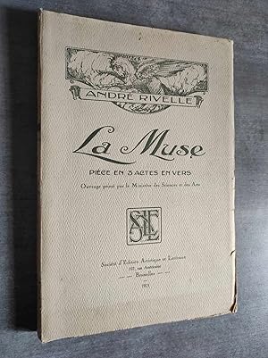 Imagen del vendedor de LA MUSE - Pice en 3 actes, en vers. 1re dition. a la venta por Librairie Pique-Puces